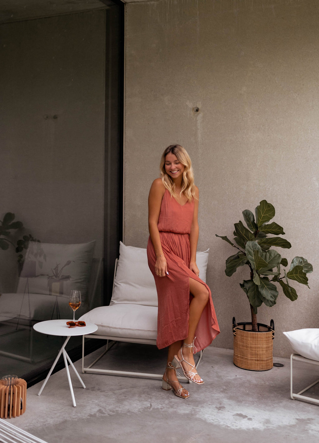 Brick Dalie Dress