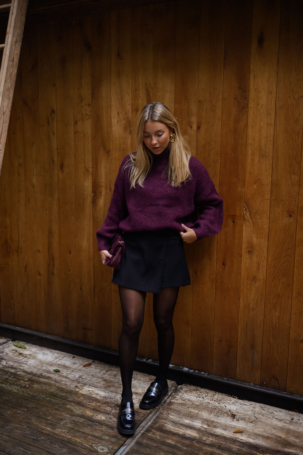 Black Alonsa Skort