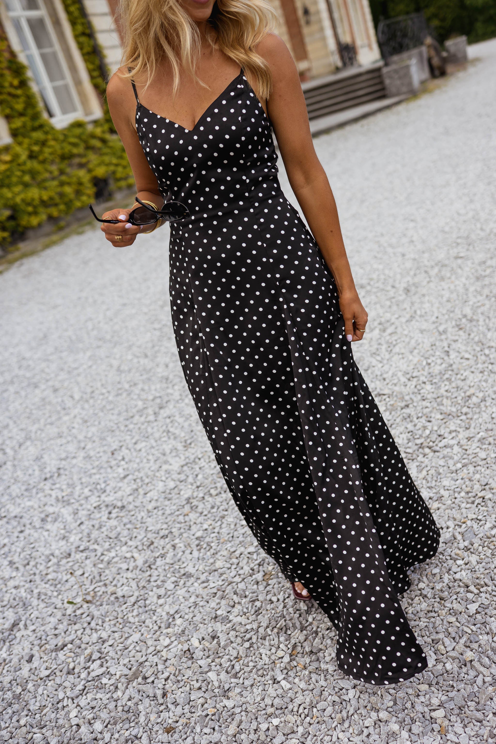 Black Polka Dot Adelaide Dress