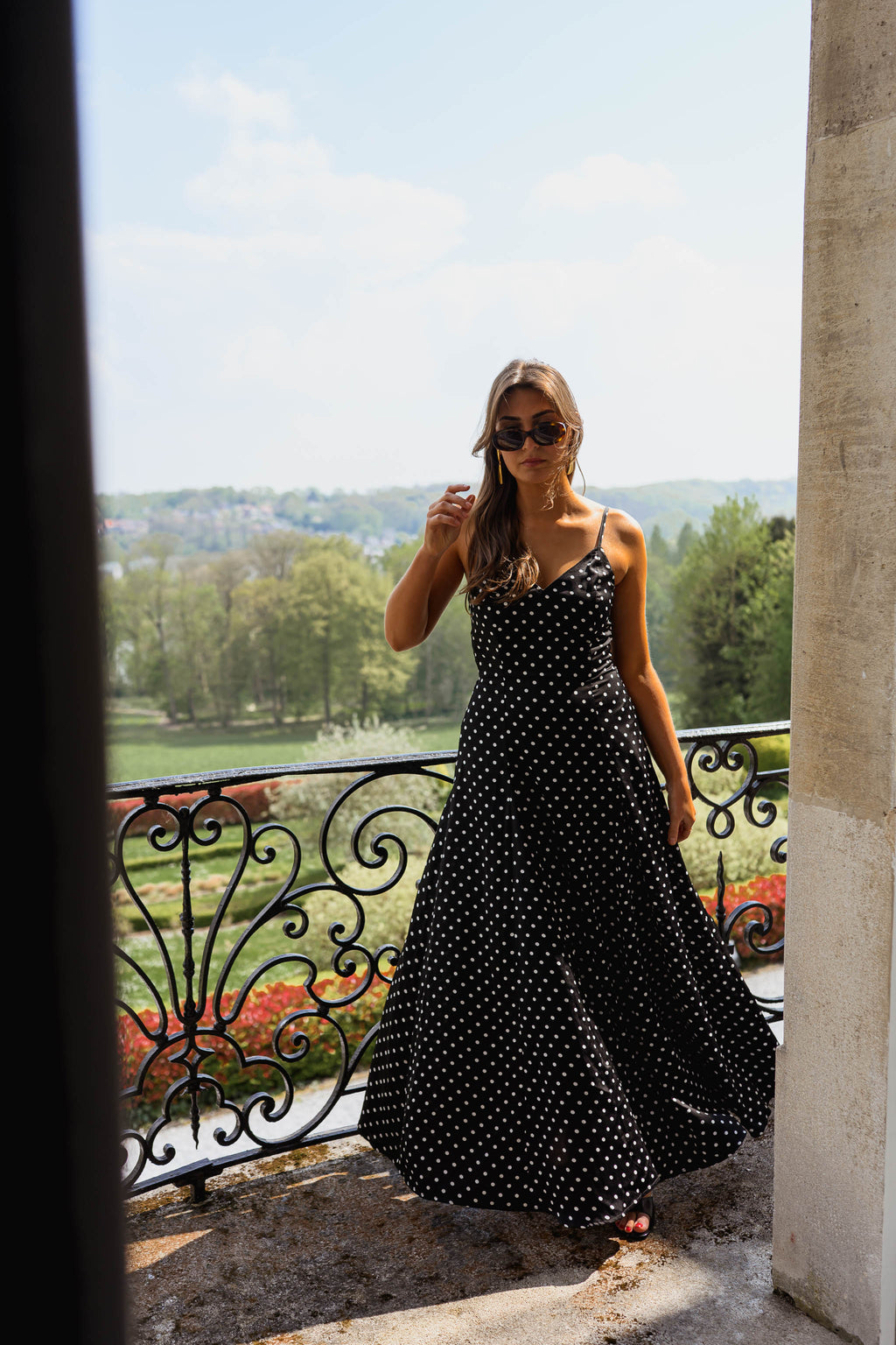 Black Polka Dot Adelaide Dress