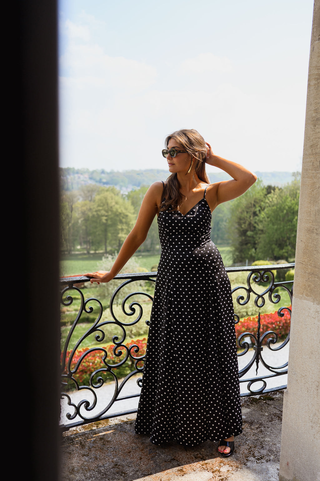 Black Polka Dot Adelaide Dress