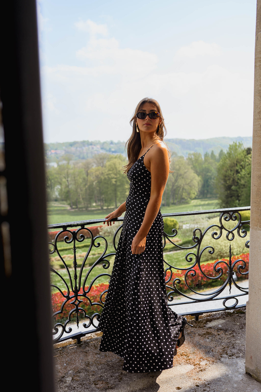 Black Polka Dot Adelaide Dress
