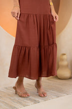 Brick Tania Dress