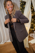Brown Checkered Eloa Jacket