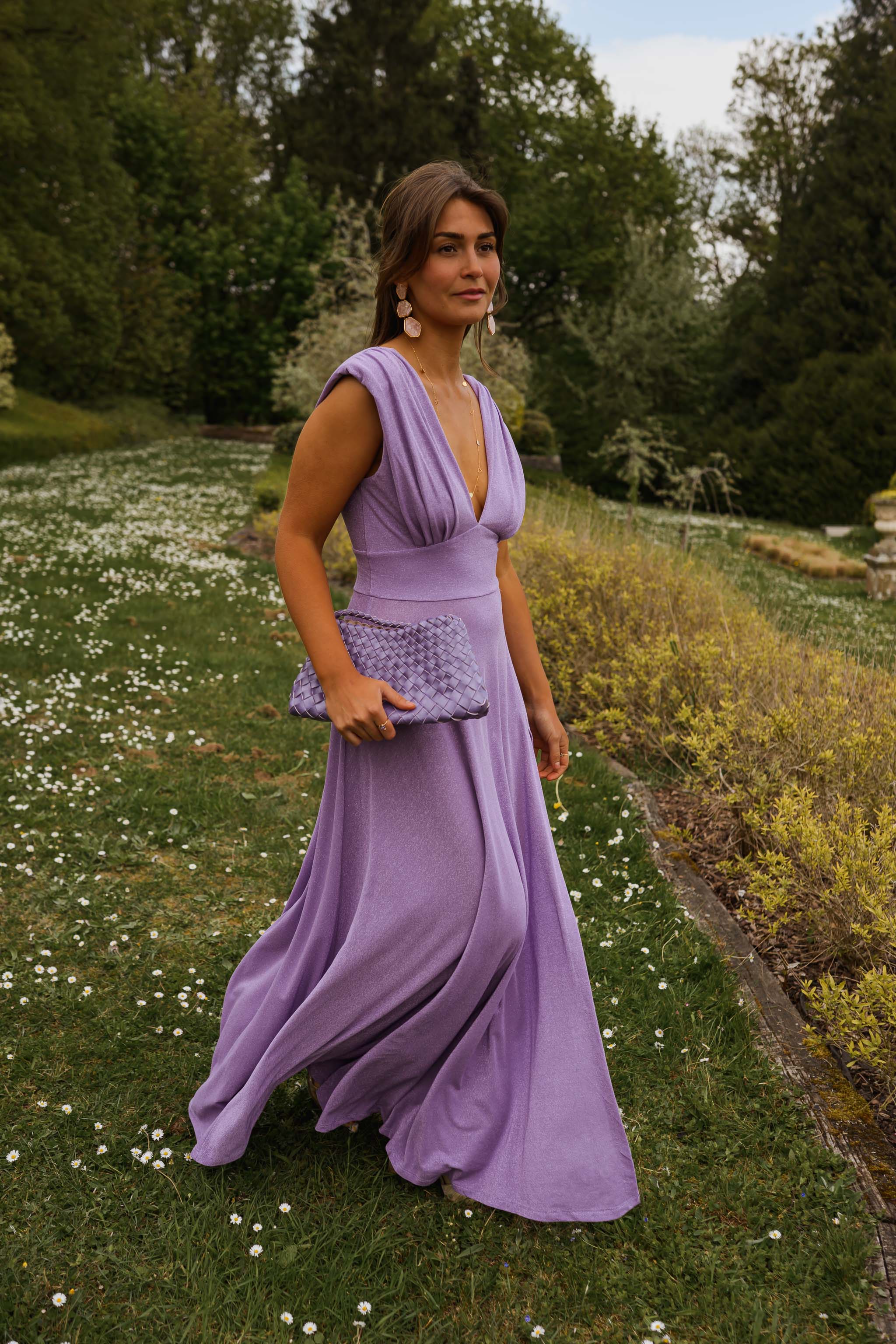 Glittery Lilac Lya Dress