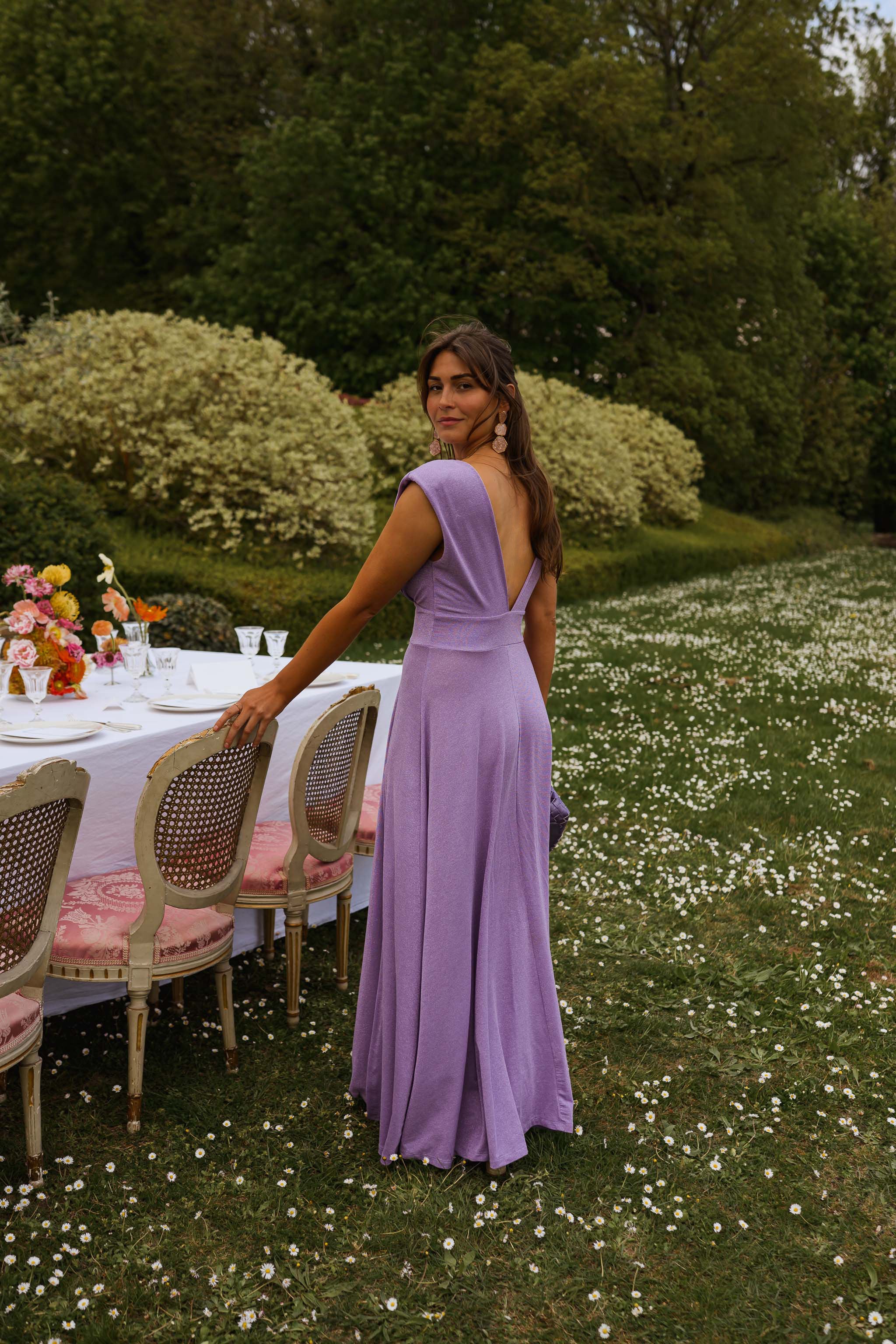 Glittery Lilac Lya Dress