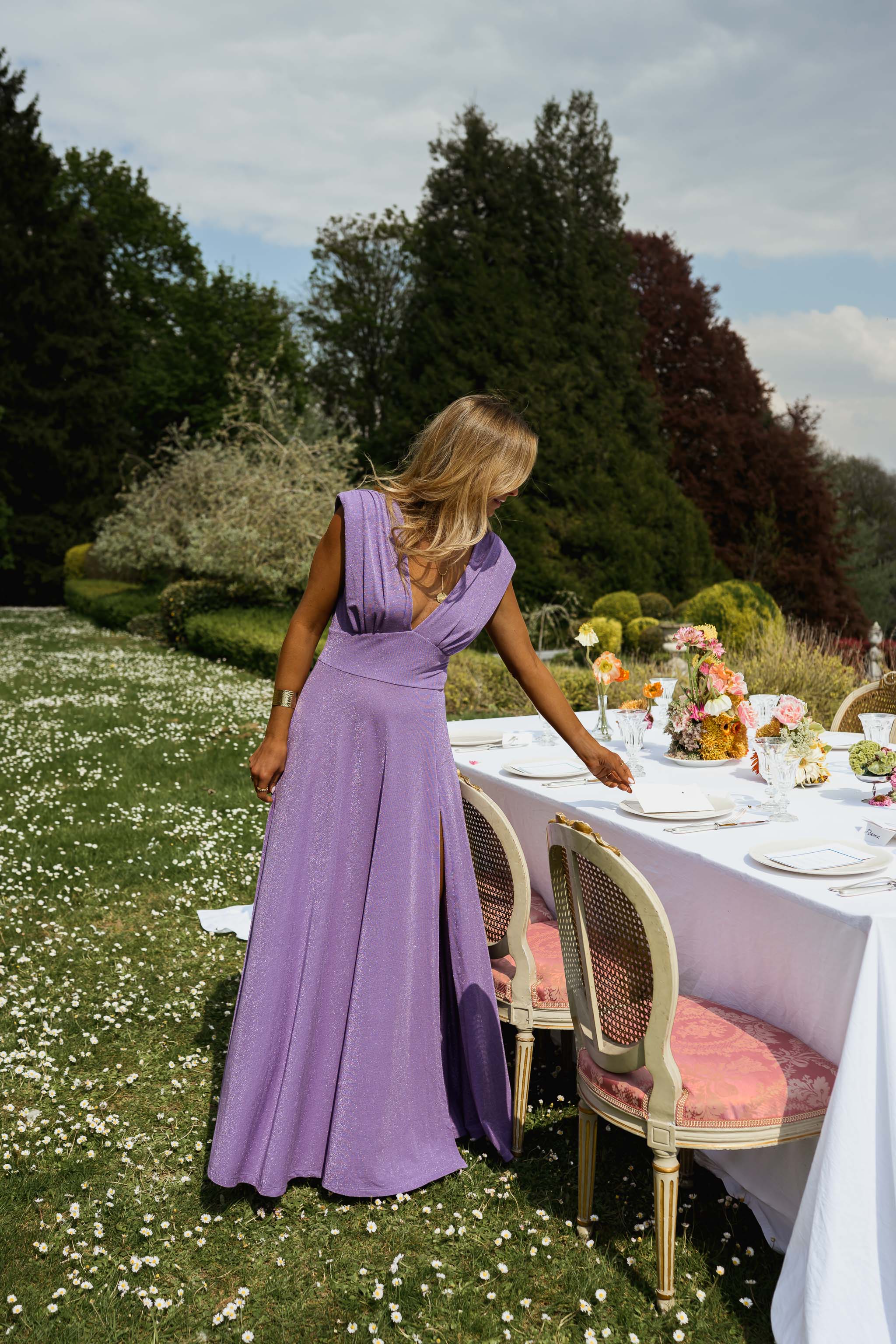 Glittery Lilac Lya Dress
