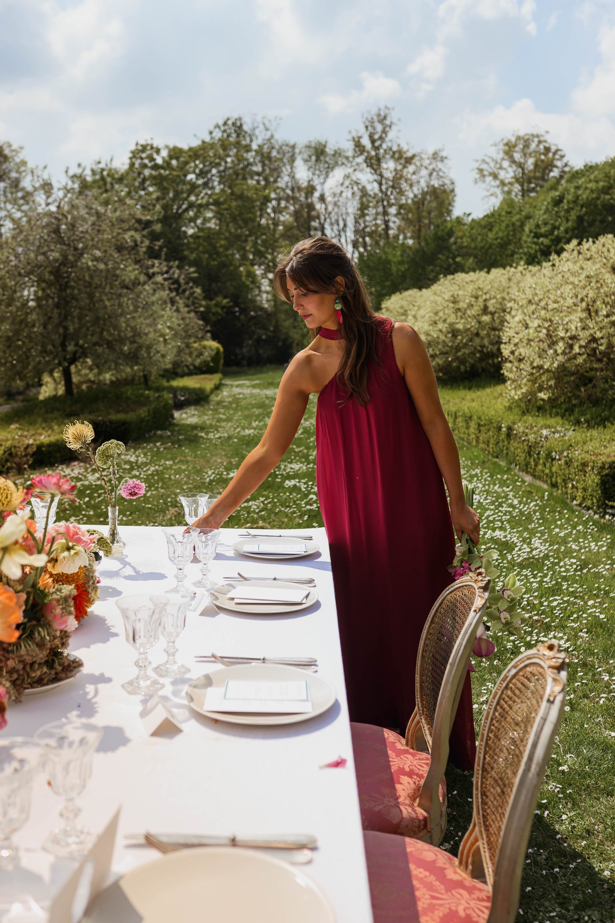 Raspberry Isia Dress
