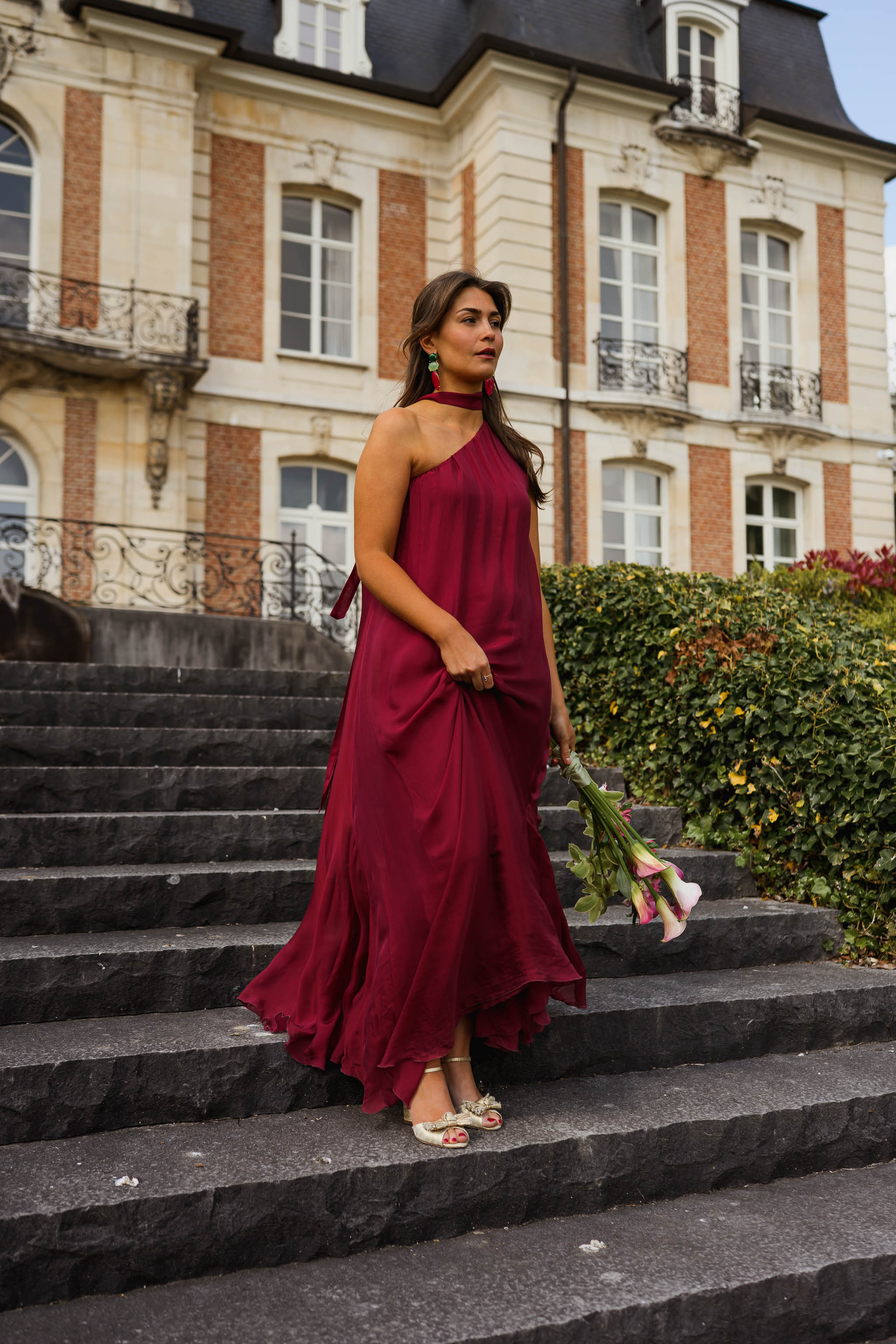 Raspberry Isia Dress