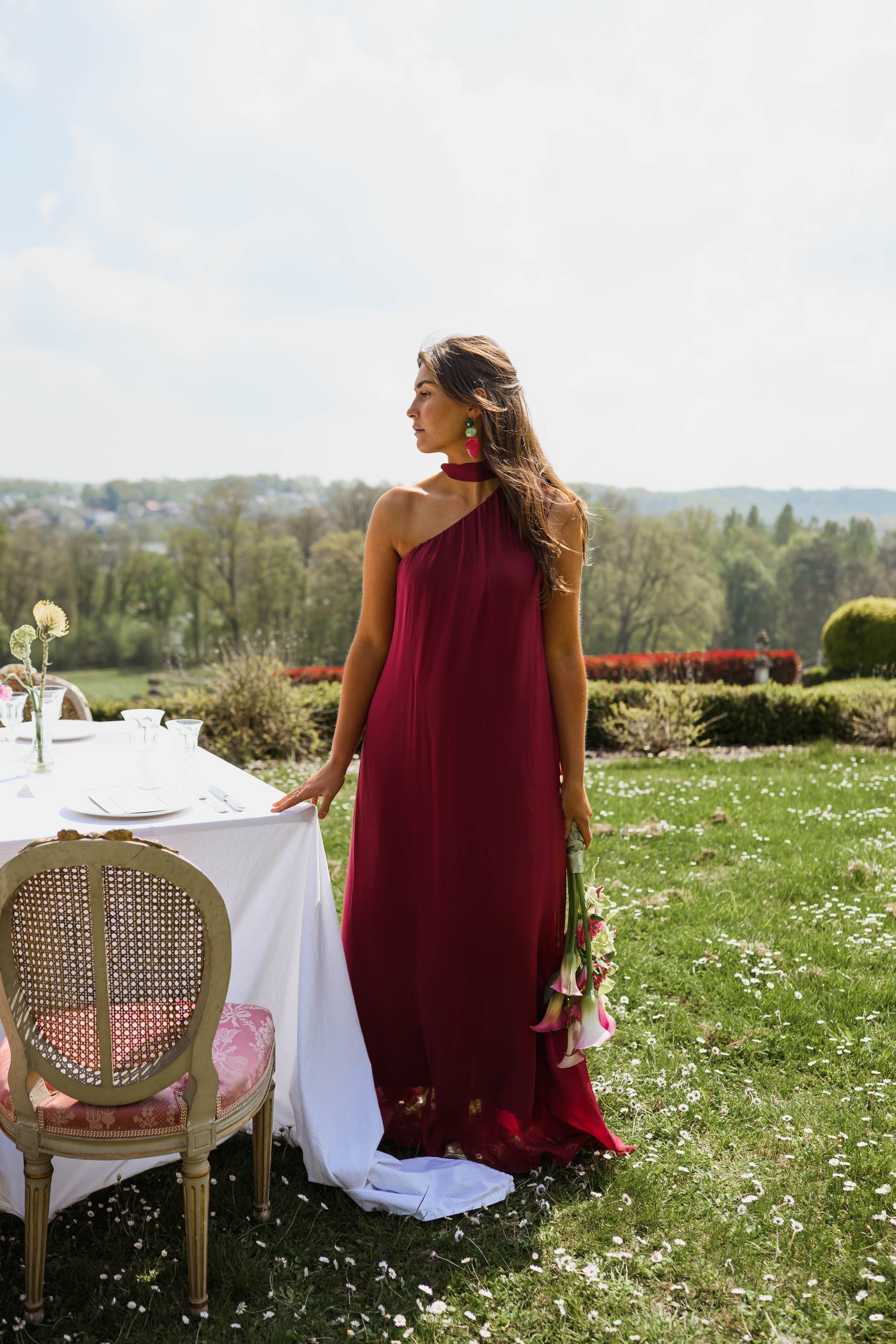 Raspberry Isia Dress