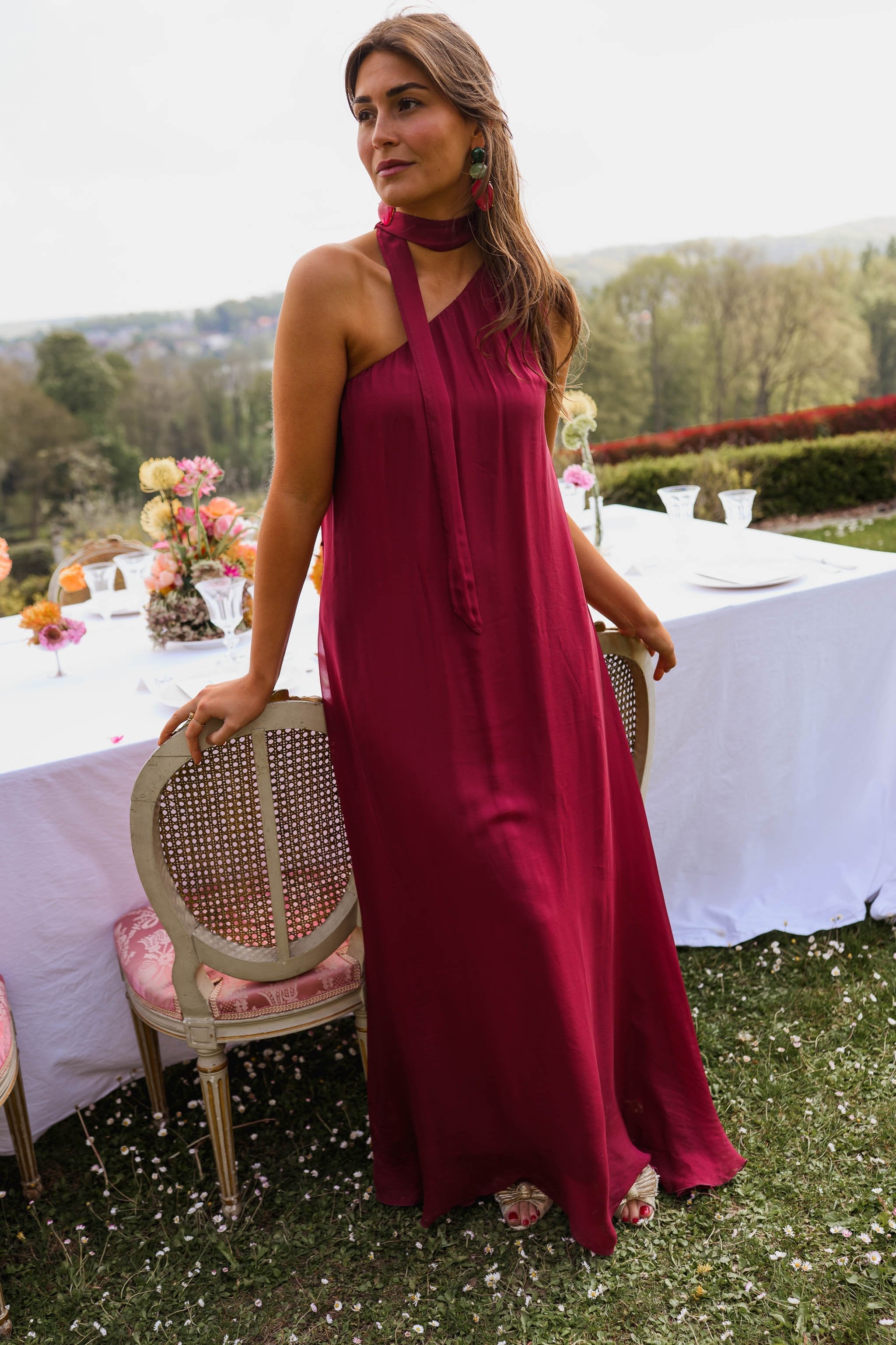 Raspberry Isia Dress