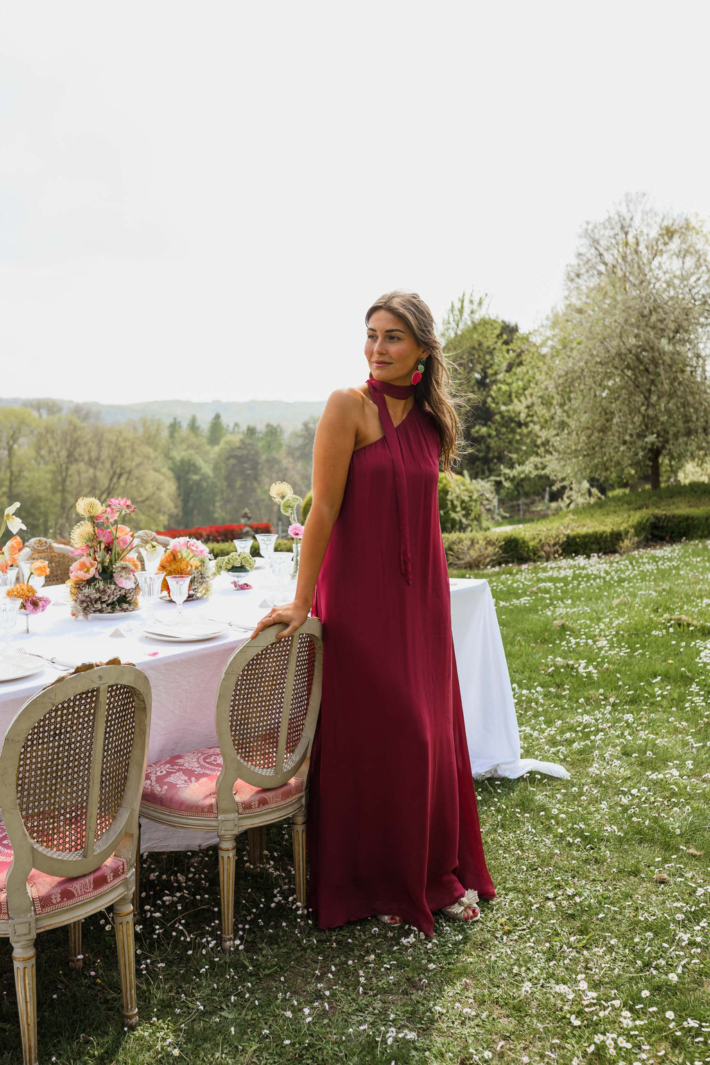 Raspberry Isia Dress