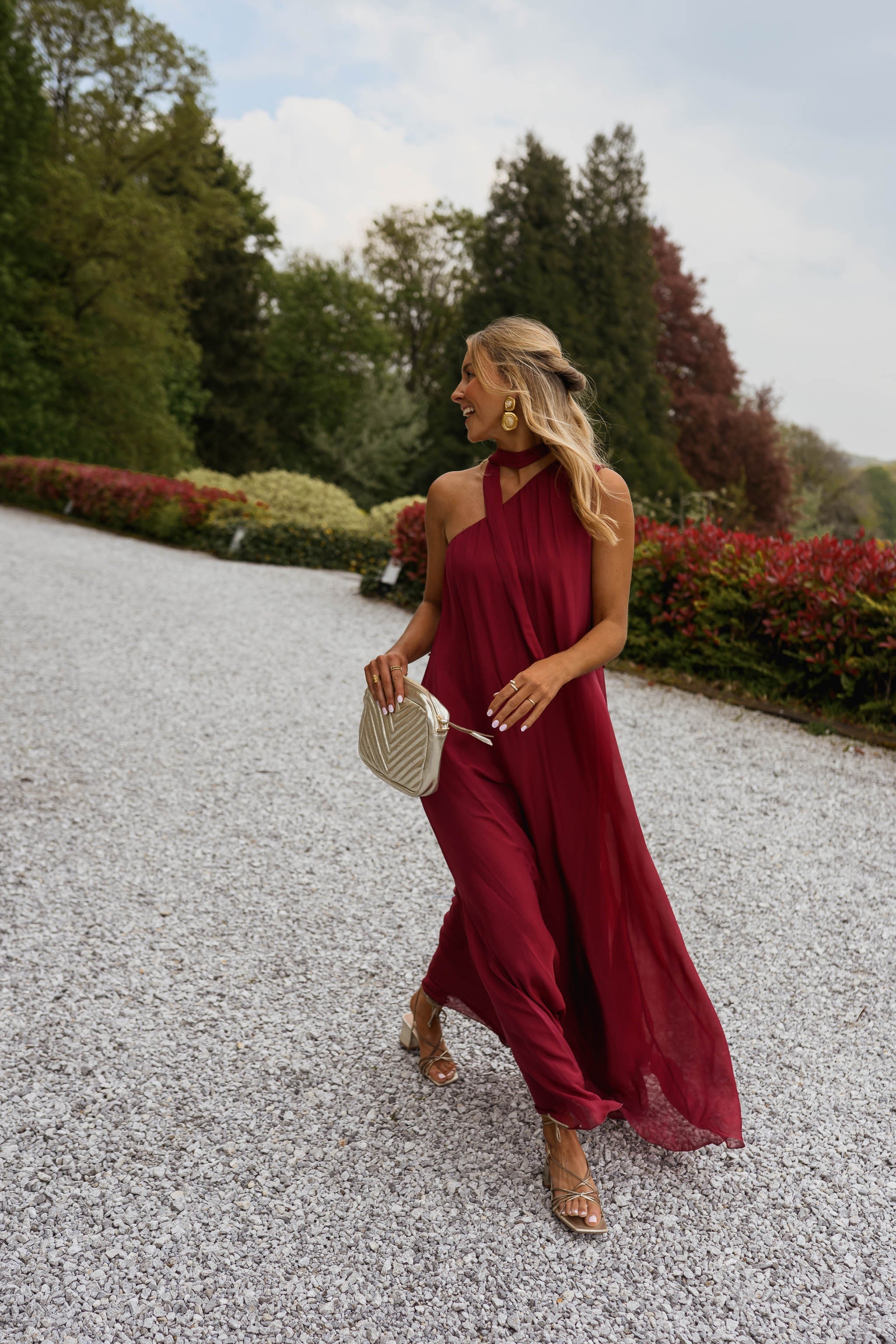 Raspberry Isia Dress