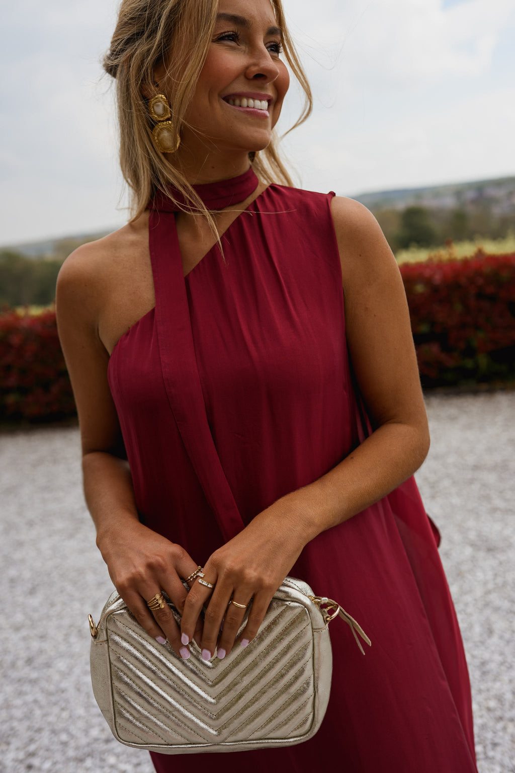 Raspberry Isia Dress