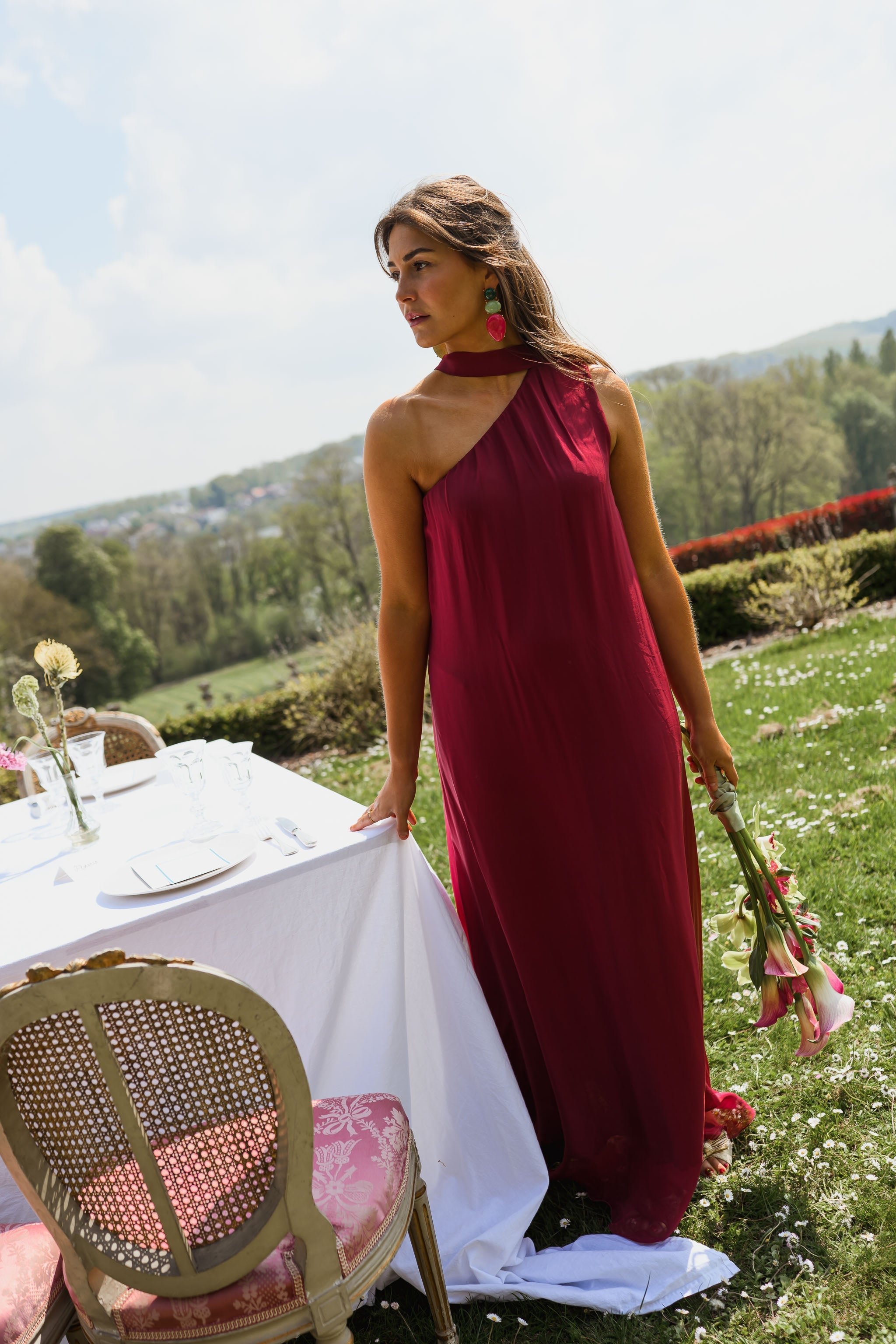 Raspberry Isia Dress
