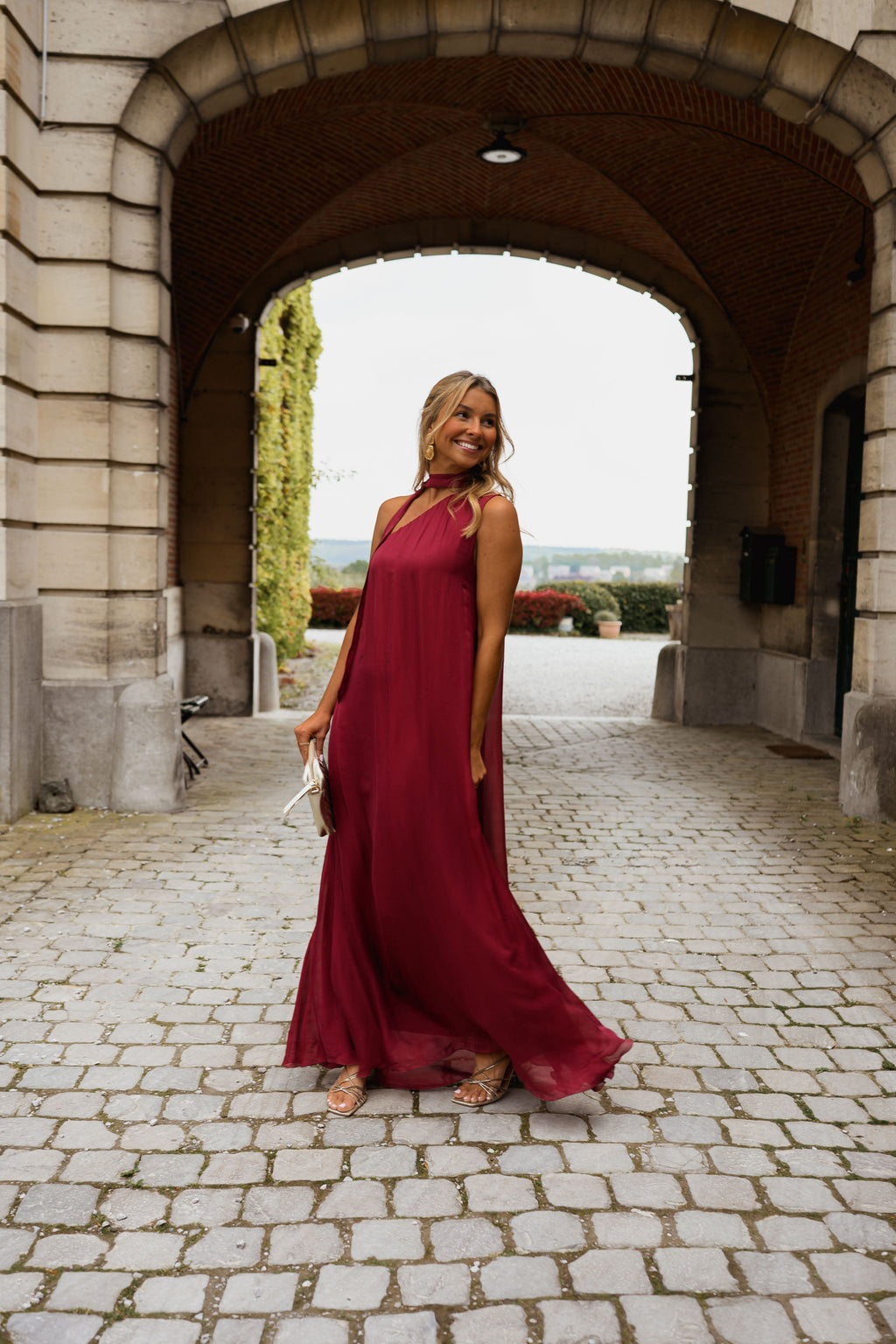Raspberry Isia Dress