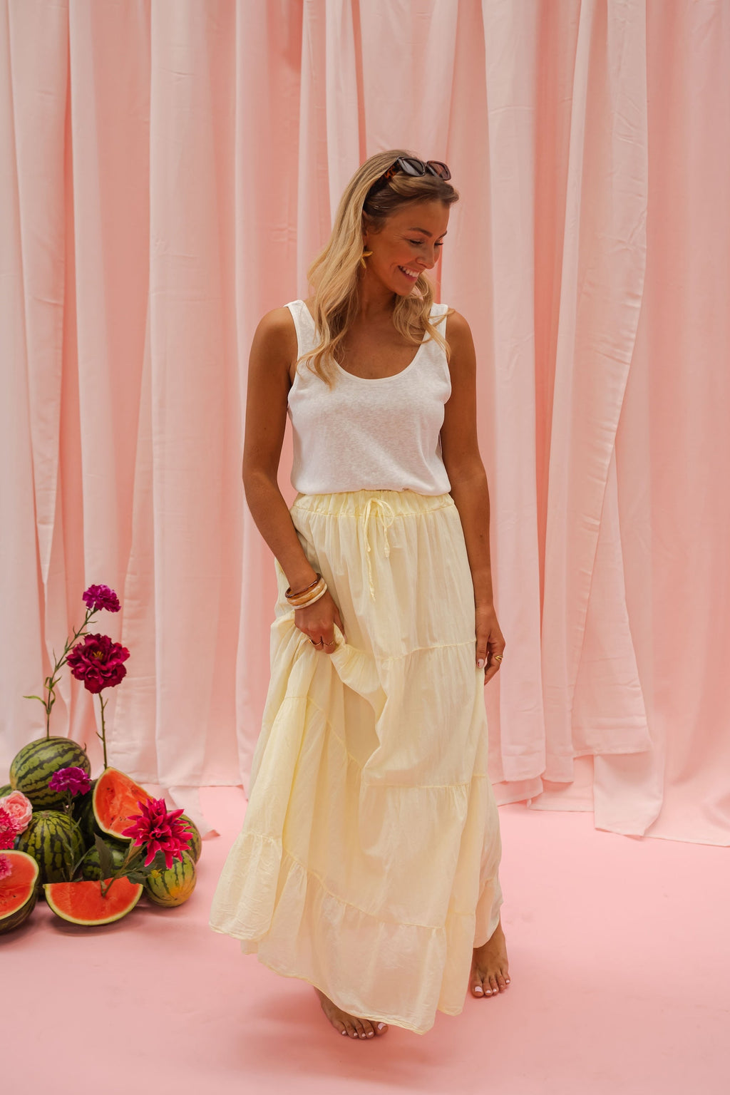 Yellow Madel Skirt