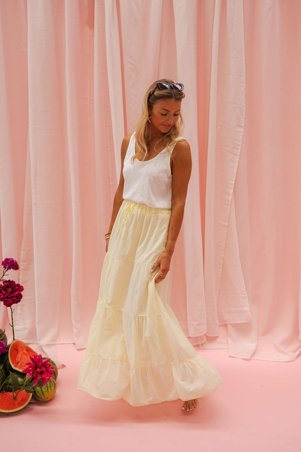 Yellow Madel Skirt